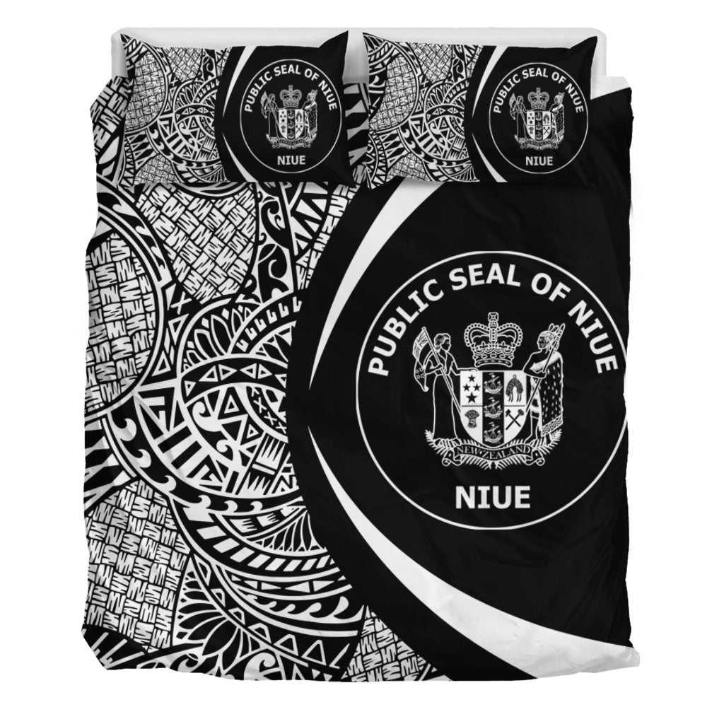 Niue Bedding Set Lauhala White Circle Style