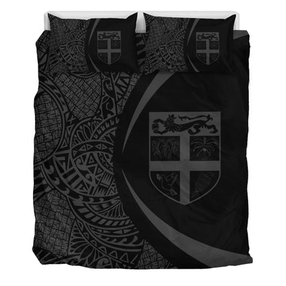 Fiji Bedding Set Lauhala Gray Circle Style