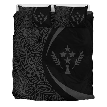 Kosrae Bedding Set Lauhala Gray Circle Style