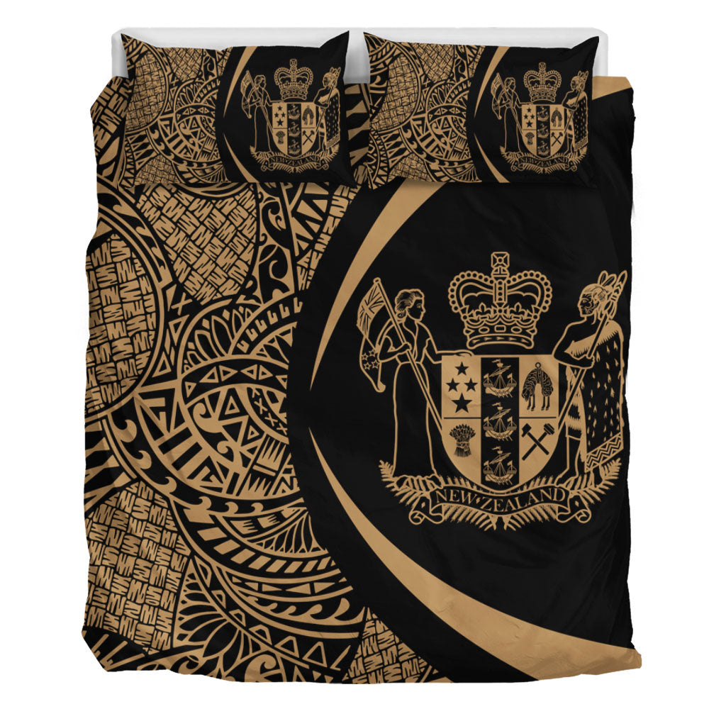 New Zealand Bedding Set Lauhala Gold Circle Style