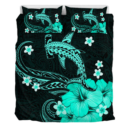Hawaii Bedding Set Shark Polynesia Tribal Tattoo