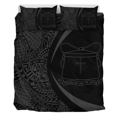 Tokelau Bedding Set Lauhala Gray Circle Style