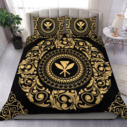 Hawaii Bedding Set Kanaka Maoli Royal Vintage Style