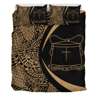 Tokelau Bedding Set Lauhala Gold Circle Style