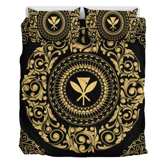 Hawaii Bedding Set Kanaka Maoli Royal Vintage Style