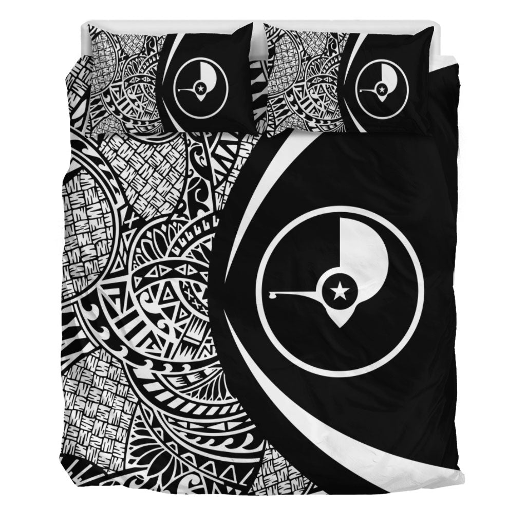 Yap State Bedding Set Lauhala White Circle Style