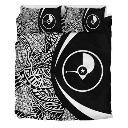 Yap State Bedding Set Lauhala White Circle Style