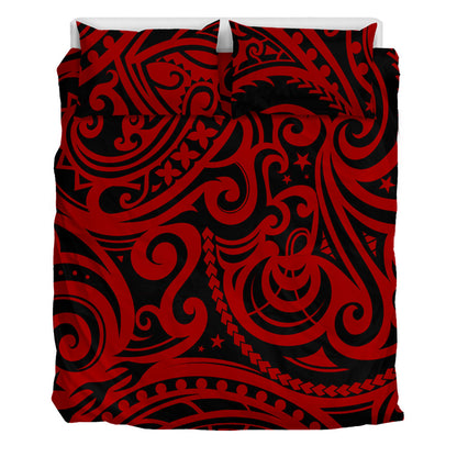 New Zealand Bedding Set Maori Pattern Tattoo