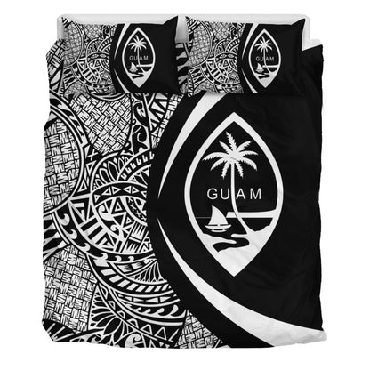Guam Bedding Set Lauhala White Circle Style