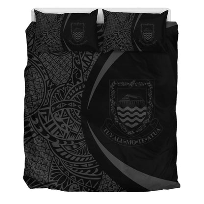 Tuvalu Bedding Set Lauhala Gray Circle Style