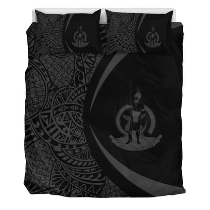 Vanuatu Bedding Set Lauhala Gray Circle Style