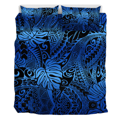 Hawaii Bedding Set Tribal Polynesian Pattern Leaf