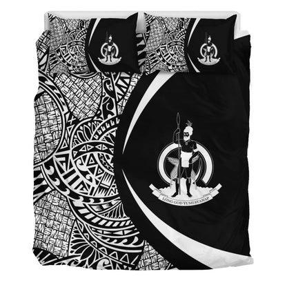 Vanuatu Bedding Set Lauhala White Circle Style