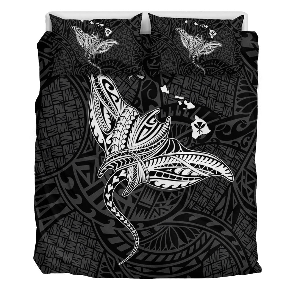 Hawaii Bedding Set Hawaiian Map Polynesian Tribal Ray Tattoo