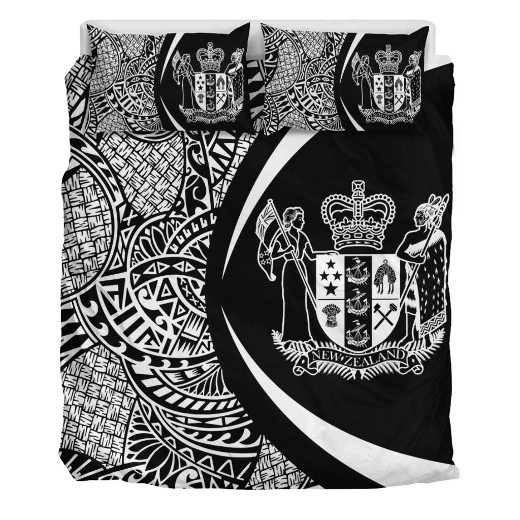 New Zealand Bedding Set Lauhala White Circle Style