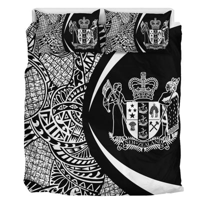 New Zealand Bedding Set Lauhala White Circle Style