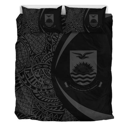 Kiribati Bedding Set Lauhala Gray Circle Style