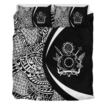 Cook Islands Bedding Set Lauhala White Circle Style
