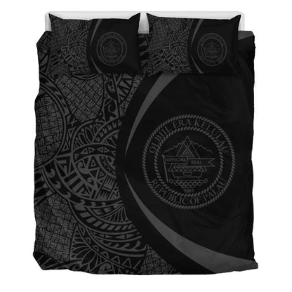 Palau Bedding Set Lauhala Gray Circle Style