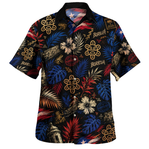 Puerto Rico Hawaiian Shirt Boricua Pride Tropical