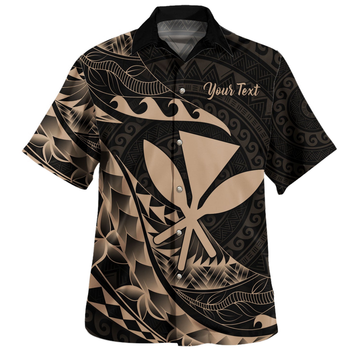 Hawaii Hawaiian Shirt Custom Kanaka Polynesian Tribal Tattoo Classic Style