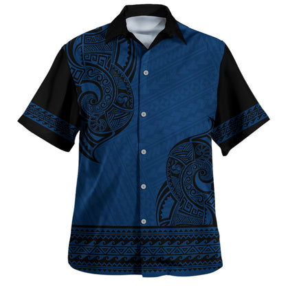 Polynesian Hawaiian Shirt Tribal Tattoo Inspired Island Print