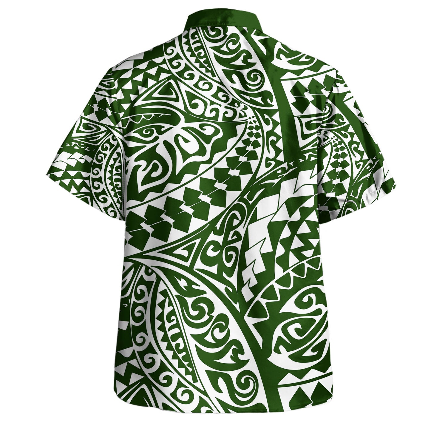 Polynesia Hawaiian Shirt Tribal Print Fabric
