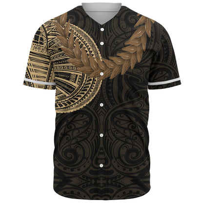 Samoa Baseball Shirt Tattoo Roman Reigns With Ula Fala Style Brown