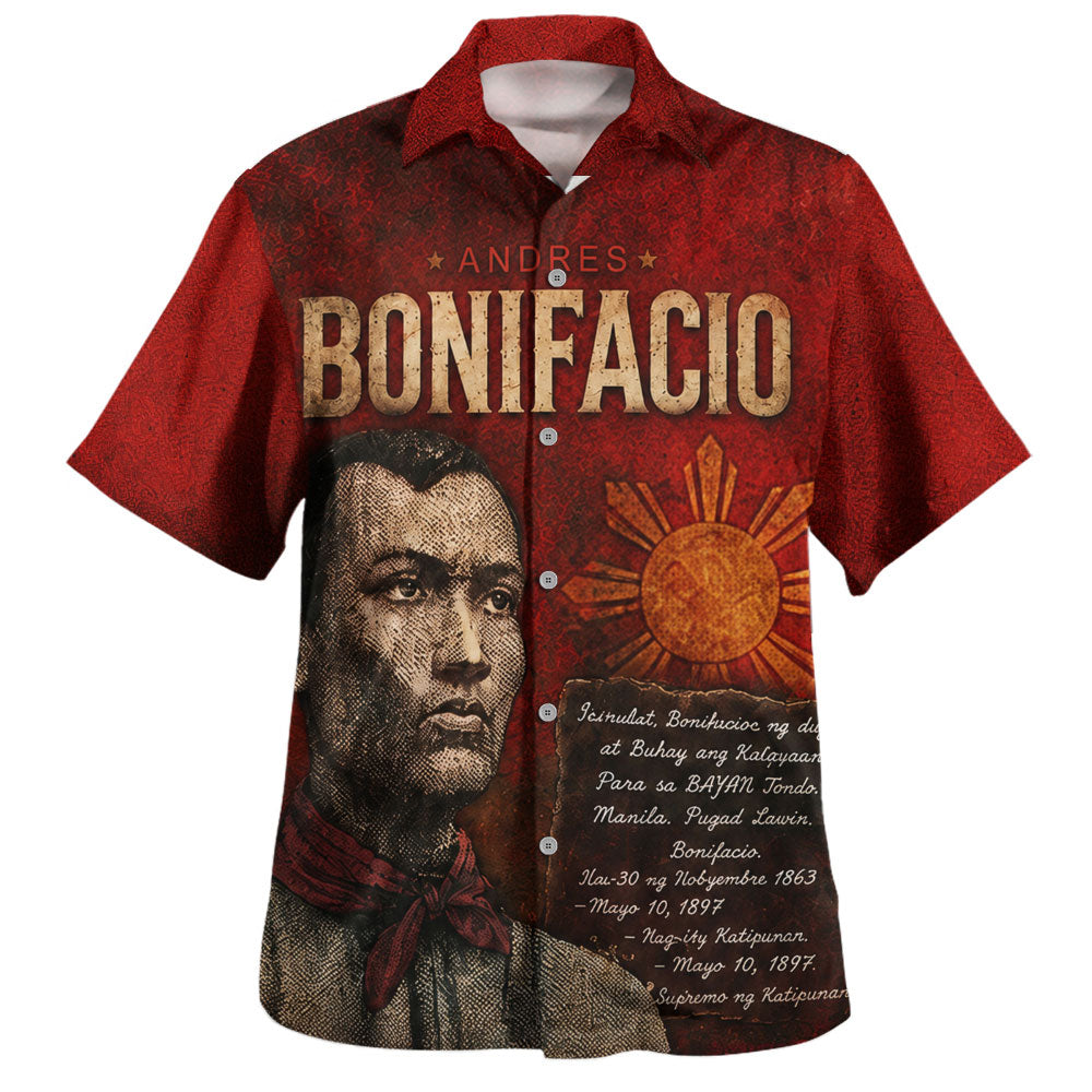 Philippines Filipinos Hawaiian Shirt Andres Bonifacio Philippine Hero
