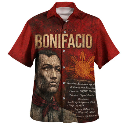 Philippines Filipinos Hawaiian Shirt Andres Bonifacio Philippine Hero