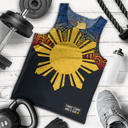 Philippines Filipinos Tank Top Philippine Pride Three Stars and A Sun
