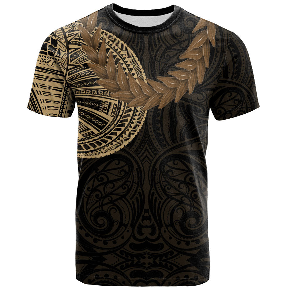 Samoa T-Shirt Tattoo Roman Reigns With Ula Fala Style Brown