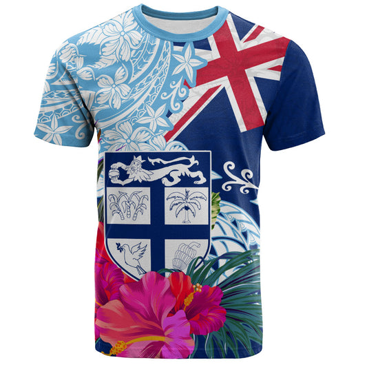 Fiji T-Shirt Flag Tribal Tropical Style