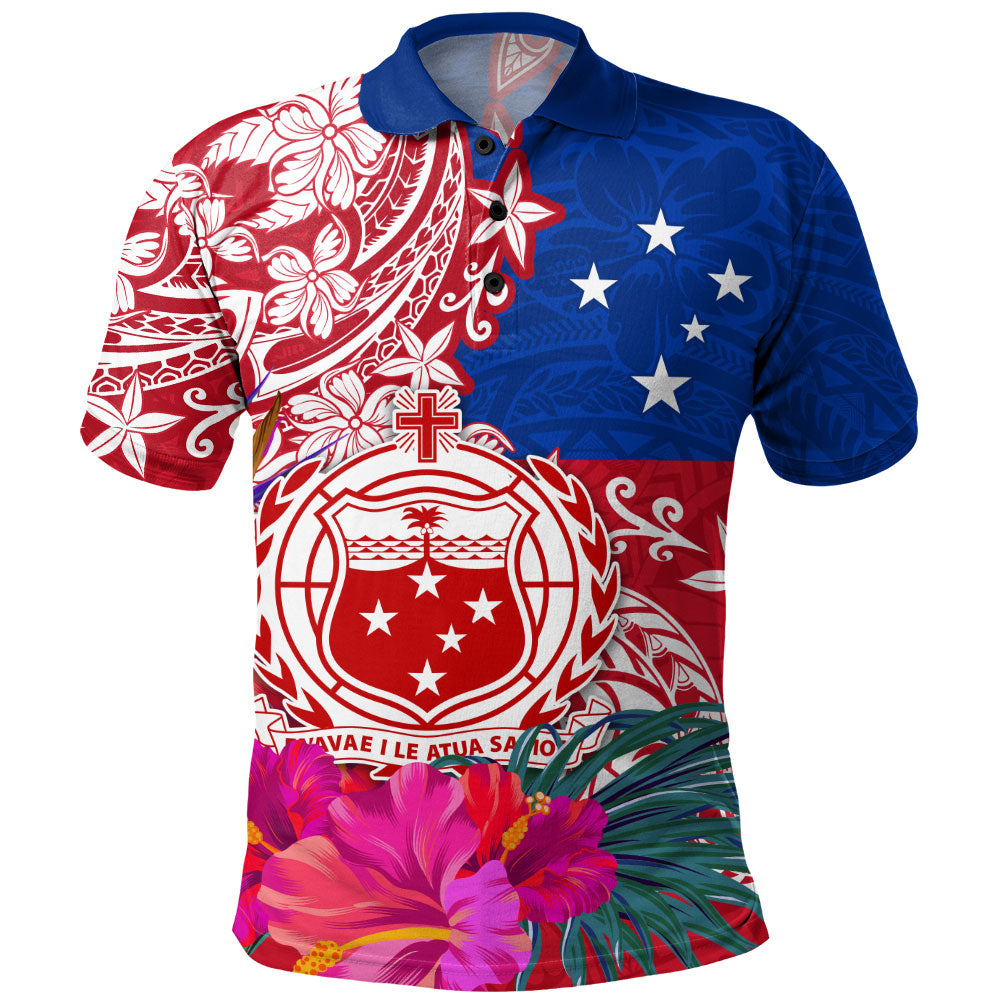 Samoa Polo Shirt Flag Tribal Tropical Style