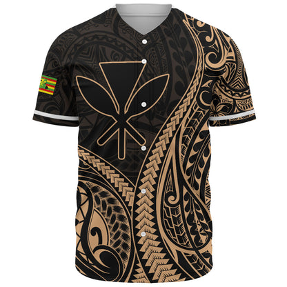 Hawaii Baseball Shirt Polynesian Tribal Tattoo Island Spirit Style