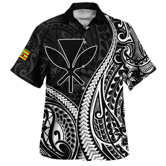 Hawaii Hawaiian Shirt Polynesian Tribal Tattoo Island Spirit Style