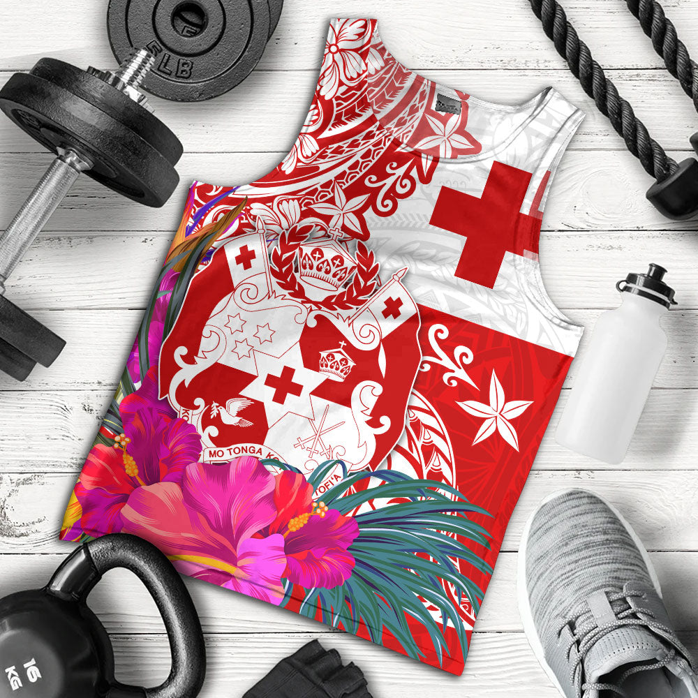Tonga Tank Top Flag Tribal Tropical Style