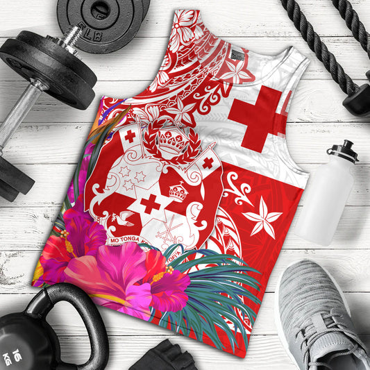 Tonga Tank Top Flag Tribal Tropical Style