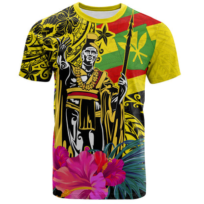 Hawaii T-Shirt Kanaka Maoli King Flag Tribal Tropical Style