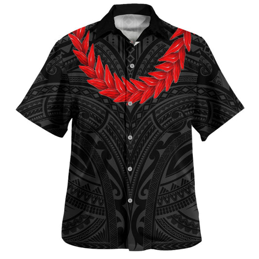 Samoa Hawaiian Shirt Ula Fala Style