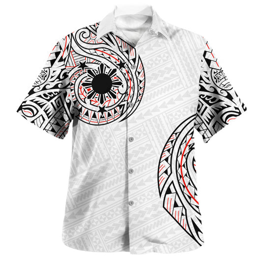 Philippines Filipinos Hawaiian Shirt Original Polynesian And Tribal Tattoo Design