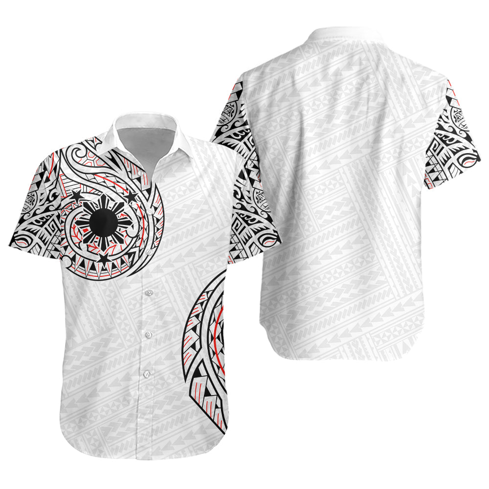 Philippines Filipinos Short Sleeve Shirt Original Polynesian And Tribal Tattoo Design