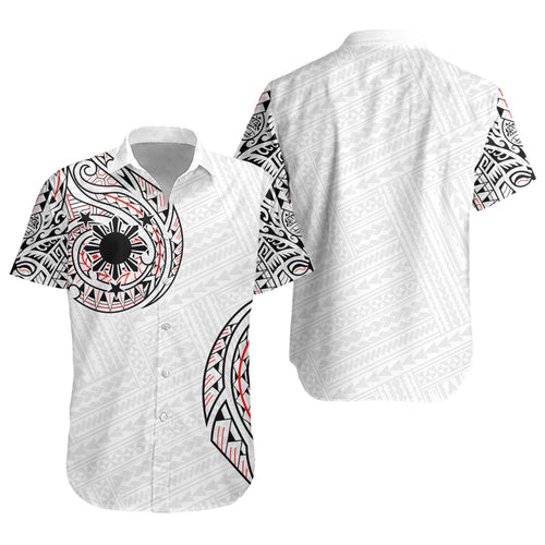 Philippines Filipinos Short Sleeve Shirt Original Polynesian And Tribal Tattoo Design