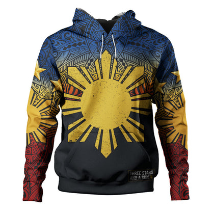 Philippines Filipinos Hoodie Philippine Pride Three Stars and A Sun
