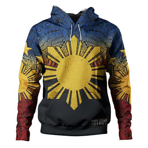 Philippines Filipinos Hoodie Philippine Pride Three Stars and A Sun