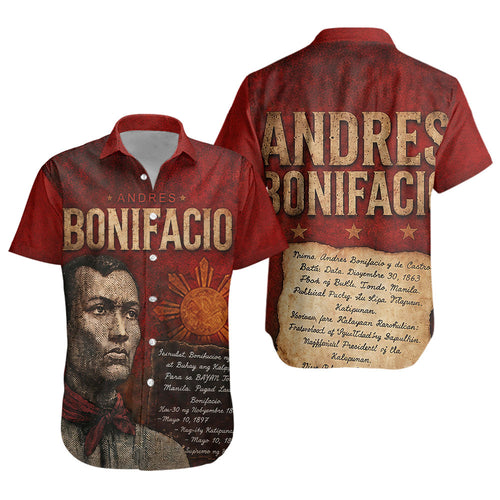 Philippines Filipinos Short Sleeve Shirt Andres Bonifacio Philippine Hero