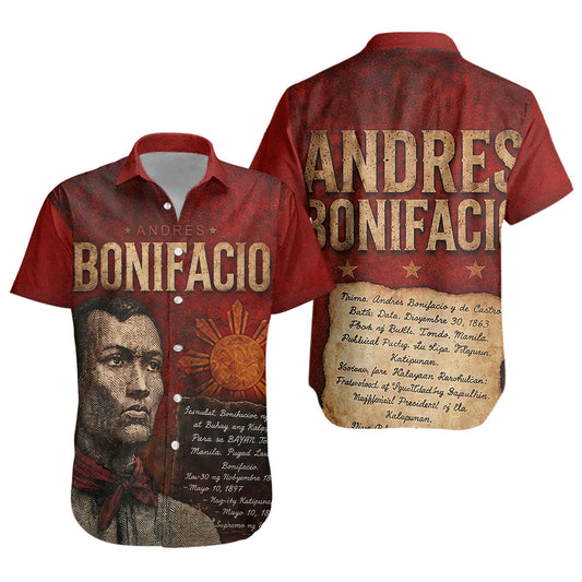 Philippines Filipinos Short Sleeve Shirt Andres Bonifacio Philippine Hero