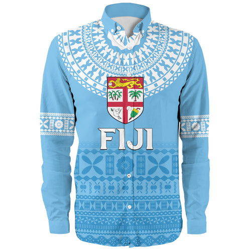 Fiji Long Sleeve Shirt Bula Pattern Classic Style