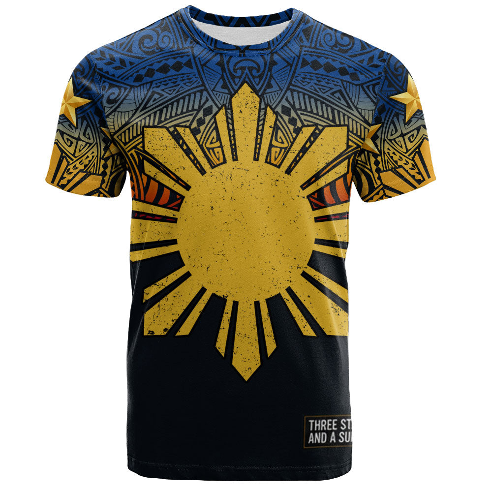 Philippines Filipinos T-Shirt Philippine Pride Three Stars and A Sun