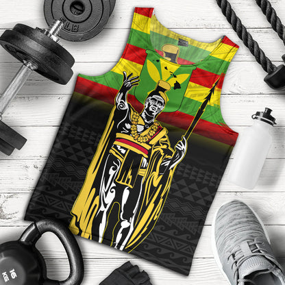 Hawaii Tank Top King Kamehameha Flag Kanaka Maoli Tribal Tattoo